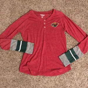 Minnesota wild NHL long sleeve by Rebok